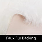 Latepis Area Rugs 6x9 Faux Fur Sheepskin Rug for Living Room, Fluffy Washable Rug for Bedroom, Playroom, Luxury Room Decor, Rectangle