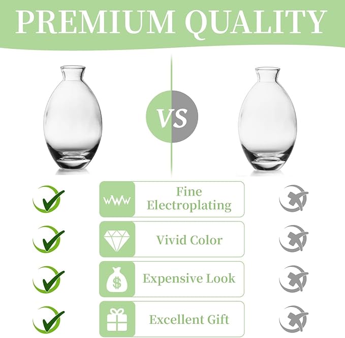 Glass Bud Vase for Centerpieces: 12Pcs Glasseam Clear Mini Small Vases for Flowers Bulk Flower Vase Set Aesthetic Cute Handmade Tiny Short Wedding Table Centerpiece Decor