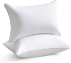Oubonun 14 x 22 Pillow Inserts (Set of 2) - Lumbar Pillow with 100% Cotton Cover - Rectangle Square Interior Sofa Pillow Inserts - Decorative Pillow Insert Pair - White Couch Pillow