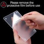 Acrylic Magnetic Photo Frame, 3x5 Inch Double-sided Magnetic Photo Frame, Tabletop Frameless Postcard Display (3-Pack)