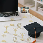 30 Pcs Picture Display,2 Inch Gold Photo Holders,Gold picture Holders for Tables,Table Number Holders，Party supplies for autumn harvest festivals, Halloween, Thanksgiving,Fall Decorations (Style 2)