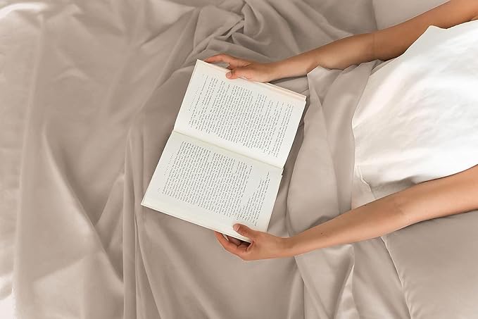 Queen Sheets Set 6 Piece - Includes 4 Pillowcases - Bed Sheets Queen Size - Soft Hotel Luxury Bedding - Cooling, Comfy, Cozy & Breathable - 1 Flat & 1 Fitted & 4 Pillowcases w/ Deep Pockets - Wheat