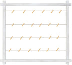 Collage Picture Frame,Photo Display Board,Hanging Pictures Frames with Clips for Graduation Birthday Party,Dorm Photo Card Wall Decor Hanger Holder,Upgraded,Easy To Assemble,Large(White）