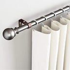 6 Piece General Adjustable Curtain Rod Holder Wall Bracket Hooks - Outside Mounted Blinds Bracket with Screws for 1 Inch Diameter Rod (Bronze)