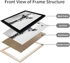 Framed Funny Bathroom Wall Art, Giraffe with a Toilet Paper Roll on Head Decor, Black and White Bathroom Pictures Wall Decor, Humor Animal Canvas Print Artwork