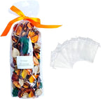 DIY Citrus Blossom Dried Flower Bag Set with Enchanting Escape Fragrance 5 Reusable Bags+Petal. Long-Lasting Closet Sachet Bags Drawer deodorizers Fresh Scents, Home Fragrance for Lover.