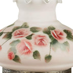 Touch of Class Adelaide Hurricane Style Table Lamp - Victorian Aesthetic - Scalloped Glass - Antique Parlor Lamp