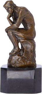 6.9 in-Rodin’s The Thinker Bronze Sculpture – Premium Collectible Figurine & Decorative Statue for Home, Office & Gallery Décor – Philosophy Gift for Art Lovers