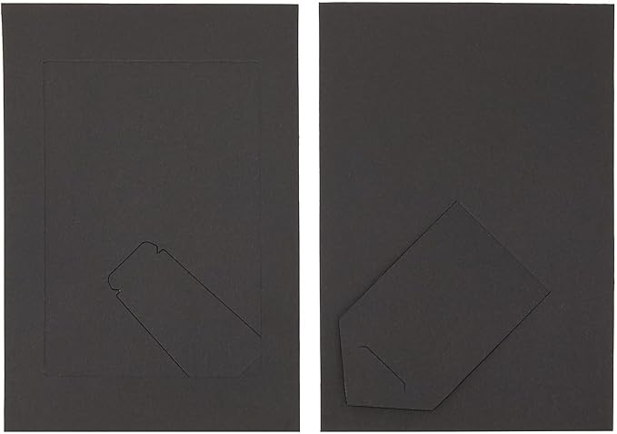 Juvale 4x6 Black Cardboard Photo Frames Bulk -Tabletop Easel Back for DIY Crafts - Paper Picture Frames with Stand 50-Pack