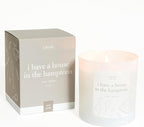 Literie NYC Inspired Scented Candle: I Have A House in The Hamptons - Rosé & Melon Scent, 9oz, 50 Hour Burn, Vegan Soy & Coconut Blend Candle for Home Decor, Gift for Women & Men