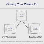 18 x 18 Pillow Insert Set of 2, Machine Washable Soft Fluffy Hypoallergenic Virgin Polyester Premium Throw Pillow Stuffer, Decorative Cushion for Bed, Couch, Sofa - White