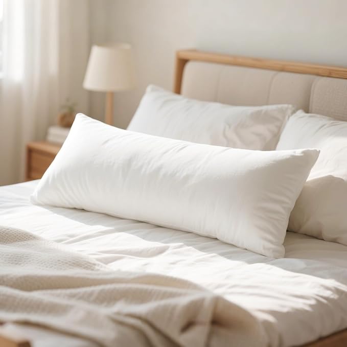 14x36 Pillow Insert Set of 2, Long Lumbar Pillow Insert for Bed Down Alternative Pillow, Rectangle Body Sleeping Pillow, Lumbar, Back Integrated Decorative Pillow Form