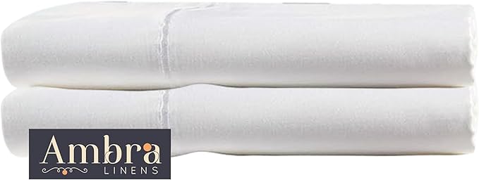 Ultra Soft Pillow Protectors 400TC Set of 2 Breathable Pillow Covers 100% Protection Against Stains, Dust & Dirt - Machine Washable