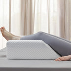 Leg Elevation Pillow for Blood Circulation After Surgery, Memory Foam Knee Wedge Pillow for for Swelling, Back Pain, Foot Injury, Rest