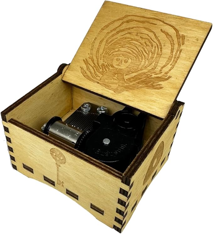 Youtang Music Box Engraved Wooden Gifts Mini Musical Box Play Dreaming for Birthday/Anniversary/Valentine's Day/Christmas (Wind up, Brown)