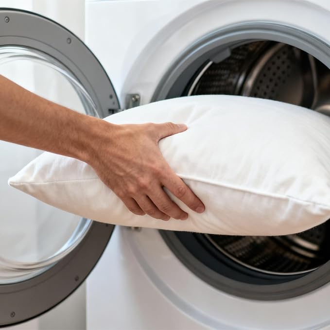 22 x 22 Throw Pillow Inserts, Square Form Cushion Stuffer for Garden, Bench, Patio, Lightweight Soft Fillers for Sofa, Bed, and Home Décor