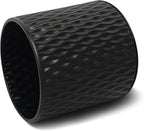 ARNIS Plants Pots with Stand, Set of 2 Planters, Unique Mid Century Decorative Metal Flower Pots with Drainage, 8.25 & 10.5 Inch, Black