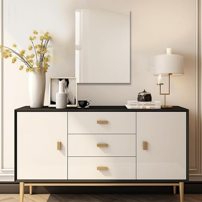 Mirrorons Bathroom Vanity Mirror 18" x 24", Frameless Mirror with Polished Edge, Hangs Horizontally or Vertically. Upgraded Shatterproof Bathroom Mirror for Wall.