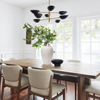 Handcrafted Terracotta Flower Vase, 9.6" Tall, Vintage White Ceramic, Rustic Antique Decor, Wide Mouth, Matte Finish for Home Office Resto Cafe