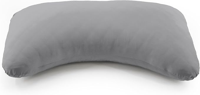 Honeydew King Side Pillow Case - Fits The Scrumptious and Essence Curved Pillows for Side Sleeping - Comfortable and Soft Cooling Viscose Made from Bamboo Fabric (King, Stardust (Charcoal))
