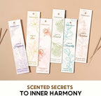 Folkulture Incense Stick with Holder | Set of 6 (120 Fall Insence-Sticks) with 45 Min Burn Time | Non Toxic Myrrh & Lavender Inscents-Stick | Organic Citrus Fall Scents, Vanilla Caramel Incienso