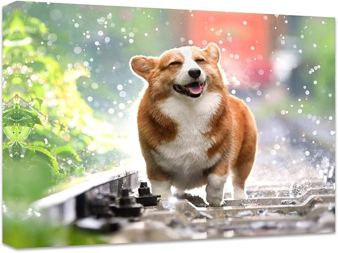 Personalized Photo to Canvas Print - Canvas Prints With Your Photos on Custom Wall Art for Bedroom, Living Room, Wedding Baby Pet Family Picture Framed Wall Art (8" W x 6" H)