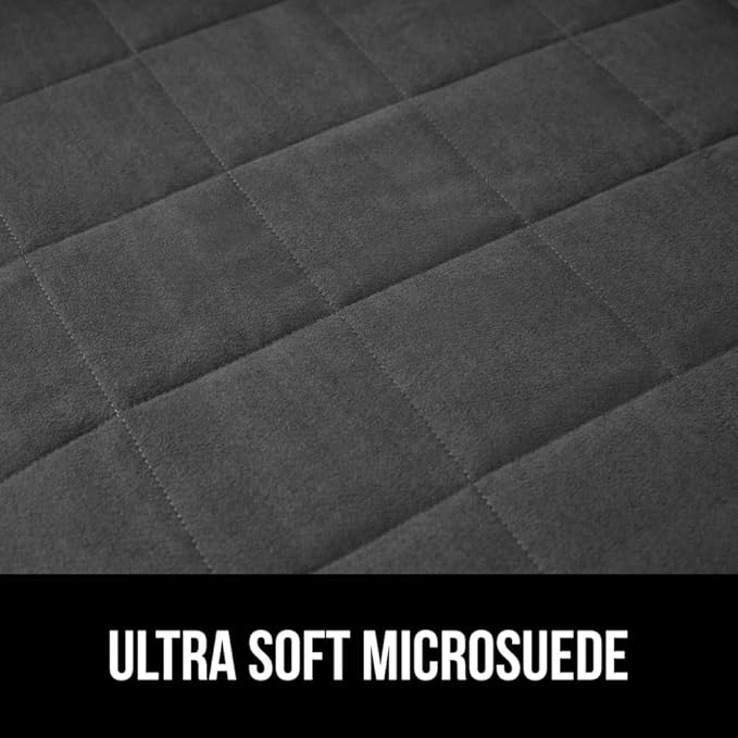 GORILLA GRIP Patented Waterproof Slip-Resistant Oversized 78” Sofa Protector Cover, for Leather or Fabric Couch Cushion, Large Microsuede Furniture Covers Pets, Machine Washable Slipcover, Charcoal