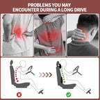 Car Lumbar Support and Car Neck Pillow - Memory Foam Ergonomic Back Cushion - Relieve Driving Fatigue - Comfort and Support Your Neck and Back - Suitable for Car Seats(Lumbar Support)