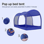 LEEDOR Bed Tent Dream Tents Bed Canopy Shelter Cabin Indoor Privacy Warm Breathable Pop Up Twin/Full/Queen for Kids and Adult Patent Pending(Mattress Not Included)