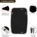 ANDY STAR Brushed Nickel Bathroom Mirror, 20x30’’ Oval Mirror for Bathroom, Brushed Nickel Oblong Mirror with Metal Frame Wall Mounted for Living Room, Bedroom