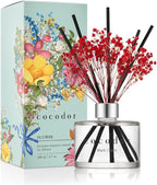 COCODOR Preserved Real Flower Reed Diffuser/Black Cherry / 6.7oz(200ml) / 1 Pack/Reed Diffuser Set, Oil Diffuser & Reed Diffuser Sticks, Home Decor & Office Decor, Fragrance and Gifts
