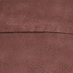 Round Shaped Goat Leather Handmade Eco-Friendly Cherry Pouf - 16" x 16" x 16", Plain Solid, Recycled Foam With Fibre Fill Stuffed, Seating PF12