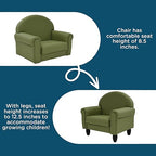 Children's Factory As We Grow Toddler Chair, Flexible Seating for Daycare or Preschool, Kids Reading Couch, Playroom Furniture, Sage