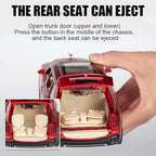 EROCK 1/24 Rolls-Royce Cullinan Model Car, Alloy Die Casting Collectible Pull Back Toy Car with Sound and Light for Kids Boy Girl Birthday Gift