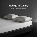 MAXICOZY Hungarian Goose Down Pillows King Size, Fluffy 3-Chamber Bed Pillows for Sleeping, Luxurious Soft Cloud Pillow for Back, Stomach or Side Sleepers(King, 1 Pack)