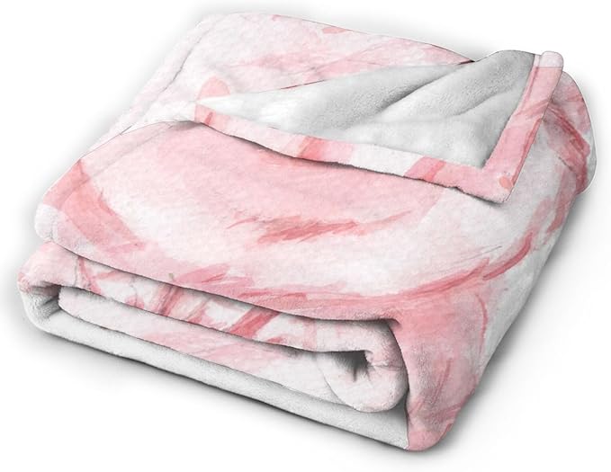 HGOD DESIGNS Lovely Pink Pig Watercolor Blanket, Super Soft Pig Throw Blanket 40"x50" Blanket for Bed Couch Chair Fall Winter Camping Living Room Office