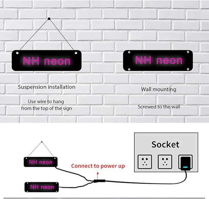 Custom LED Neon Signs for Wedding Bedroom Birthday Party Home Décor Personalized Custom Neon Lights Sign Bar Salon Cafe Shop Night Light Sign Logo