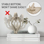 Sandstone Resin Thinker Style Abstract Sculpture Statue Collectible Figurines Home Office Bookshelf Desktop Decor(Sandstone - think Deeply)