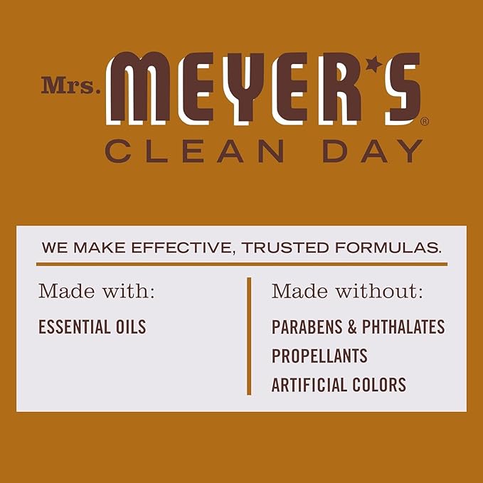 MRS. MEYER'S CLEAN DAY Room and Air Freshener Spray, Non-Aerosol Spray Bottle Infused with Essential Oils, Limited Edition Acorn Spice, 8 fl. oz - Pack of 3