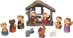 taman Nativity Figurines Resin Ornaments Set,12 Pieces Tabletop Scenes Xmas Gifts Collectibles for Christmas Holiday Decorations