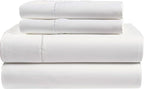 Tencel Sheets 4 Piece Cal King - 100% Eucalyptus Lyocell California King Sheet Sets - Soft, Cooling & Breathable for Hot Sleepers - 16” Deep Pockets Hotel Quality Bedding Set - White