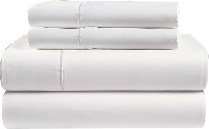 Tencel Sheets 4 Piece King Size - 100% Eucalyptus Lyocell King Size Sheets Set - Soft, Cooling & Breathable for Hot Sleepers - 16” Deep Pockets Hotel Quality Bedding Set - White
