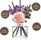 Cocod'or COCODOR Rose Flower Reed Diffuser/April Breeze/6.7oz(200ml)/1 Pack/Reed Diffuser, Reed Diffuser Set, Oil Diffuser & Reed Diffuser Sticks, Home Decor & Office Decor, Fragrance and Gifts