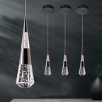 Pendant Lights Kitchen Island Black,3-Pack Led Penant Lights for Kitchen Island, Modern Led Pendant Light Fixture for Dining Room Over Table,Bathroom Pendant Light Fixtures Ceiling Hanging