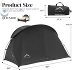 Bed Tent Canopy Queen, Blackout Portable Sleep Tent Easy Setup, Breathable Mesh, Privacy Curtains for Adults, Ideal for Indoor