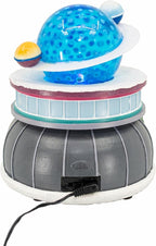 Planetarium Theatre Theme Celestial Planet Stars LED Lights Animated Christmas Village with Motion and Sound 7" x 7" x 8"