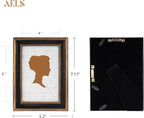 AELS 4x6 Inch Vintage Picture Frame, Elegant Luxury Antique Photo Frames with Glass Front, Photo Display, Tabletop Wall Hanging, Gift Ideas, Pearl Pattern