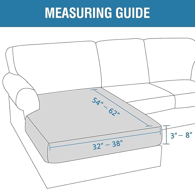 H.VERSAILTEX Velvet Stretch Individual Chaise Cover Sectional Couch Covers for L Shaped Sofa Both Left/Right Furniture Protector Seat Cushion Sofa Cover (1 Piece Chaise Cover, Rust)