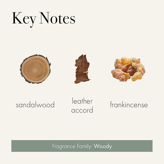 LAFCO New York 3-Wick Candle, Feu de Bois - 30 oz - 120-Hour Burn Time - Reusable, Hand Blown Glass Vessel - Made in The USA