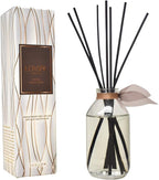 LOVSPA Reed Diffuser Set, Smoked Vanilla Scented Oil Diffuser with Sticks, Home Fragrance Accessories for Bathroom Shelf Decor, Aroma Diffusers for Home or Office Fall Decor, USA Made
